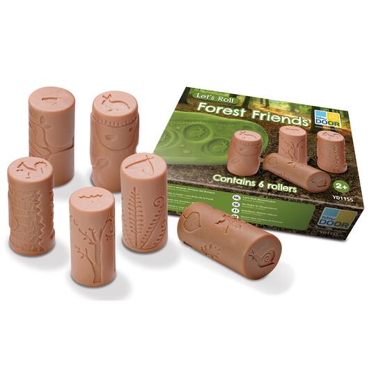 Yellow Door 3" Brown Let's Roll Forest Friends Rollers Set